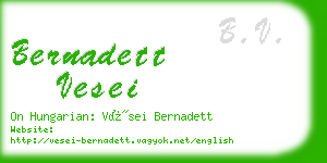 bernadett vesei business card